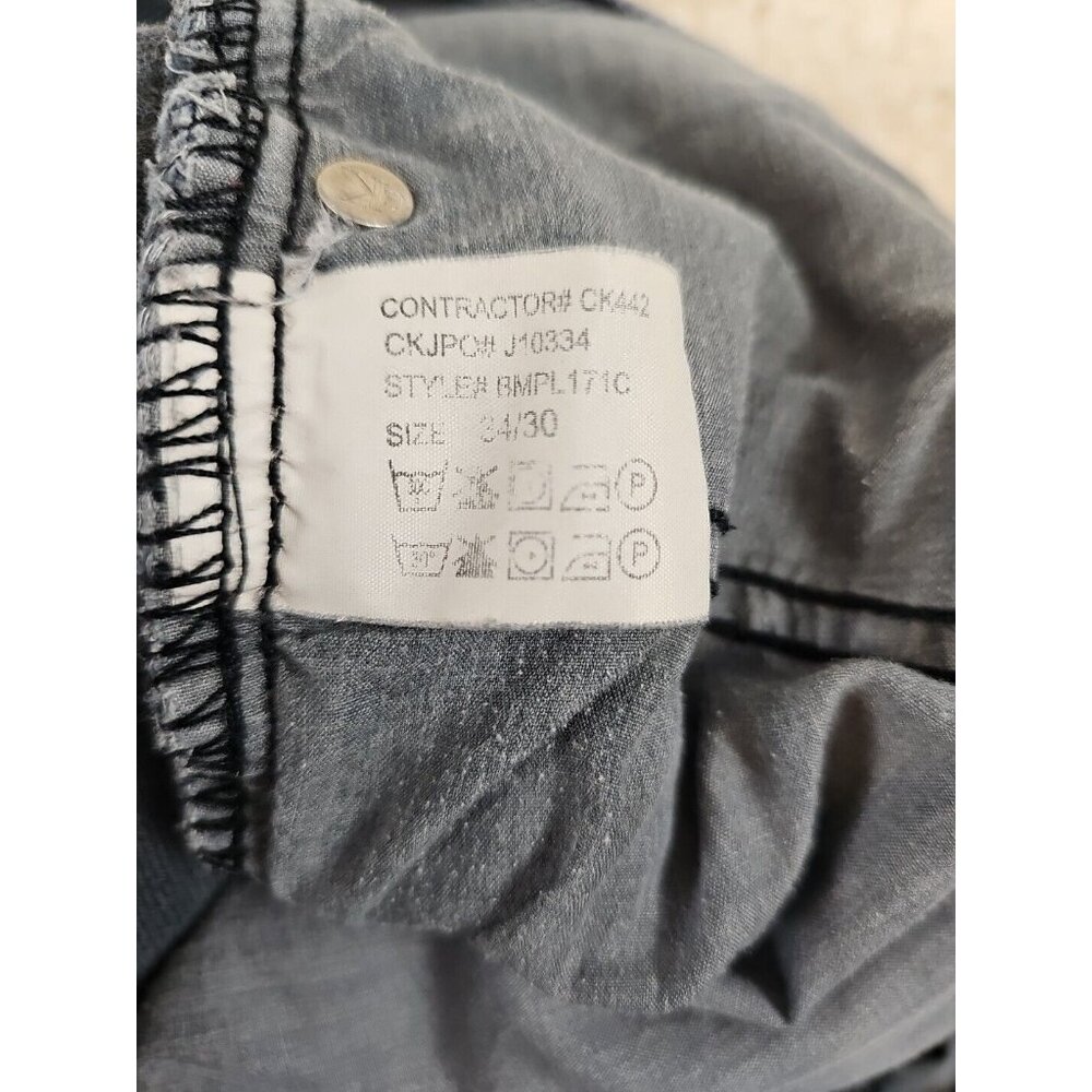 Calvin Klein Jeans Men's Size 34x30 Easy Fit Straight Leg Gray Wash Inseam 23 In - Picture 10 of 16